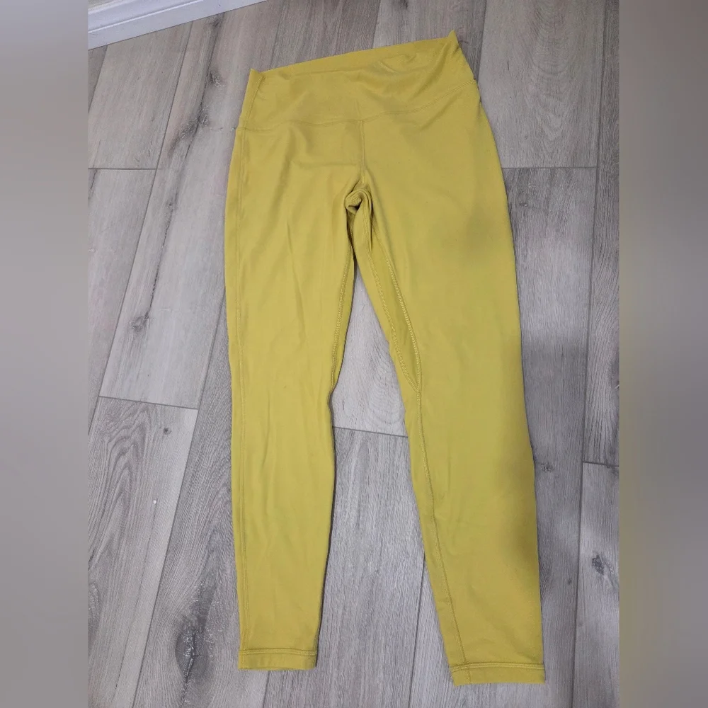 Lululemon Athletica Vibrant Yellow Leggings - Picture 1 of 8